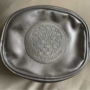 Silver Vince Camuto Beauty Bag